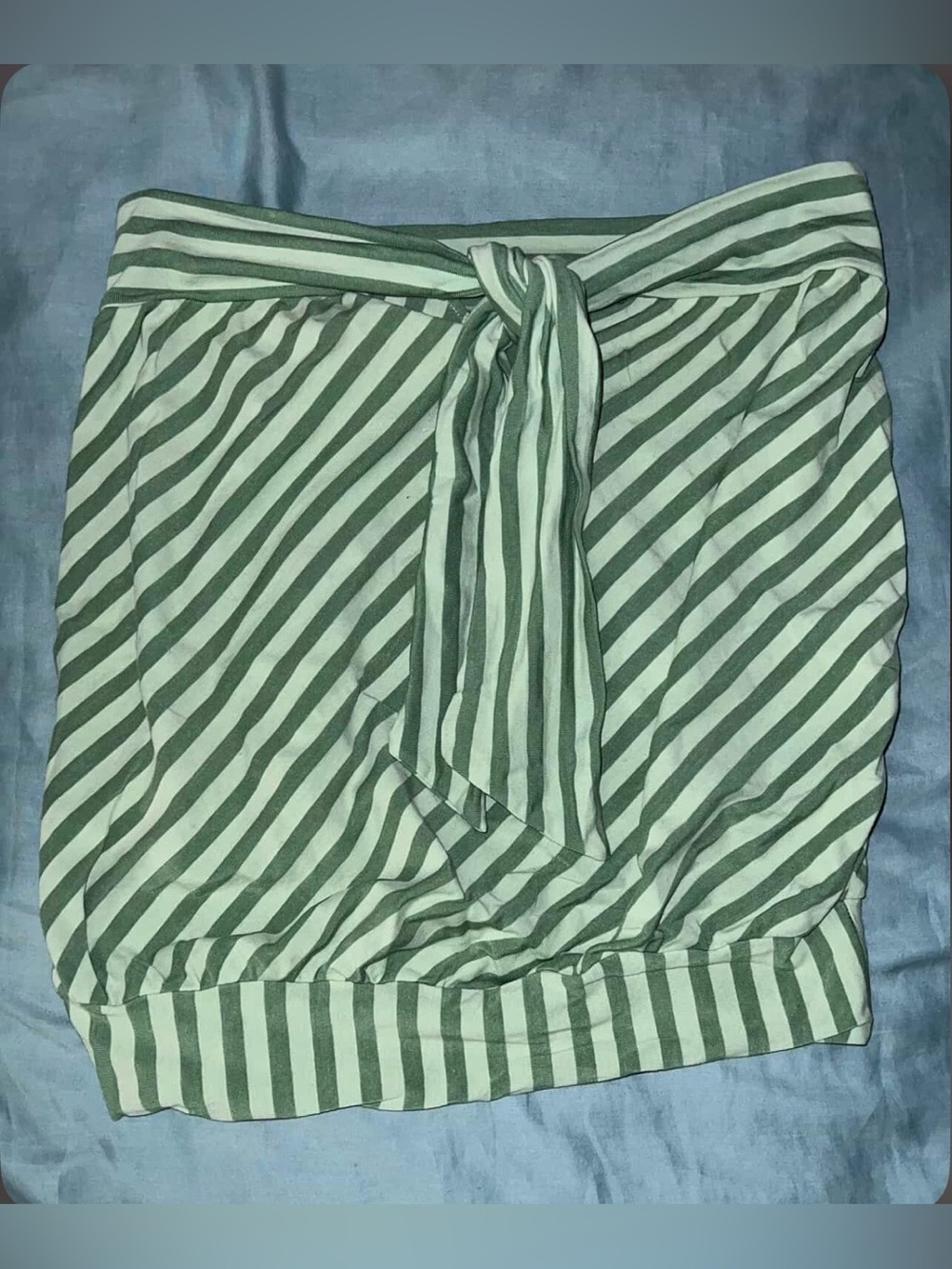 ISO Ella Moss Green Striped Tube Top